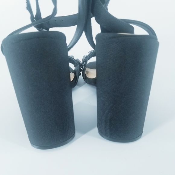 Design Lab by Lord&Taylor rhinestone sandals sz 10 - Picture 5 of 8